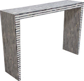 Mosaic Console Table - Black, White By Diamond Sofa